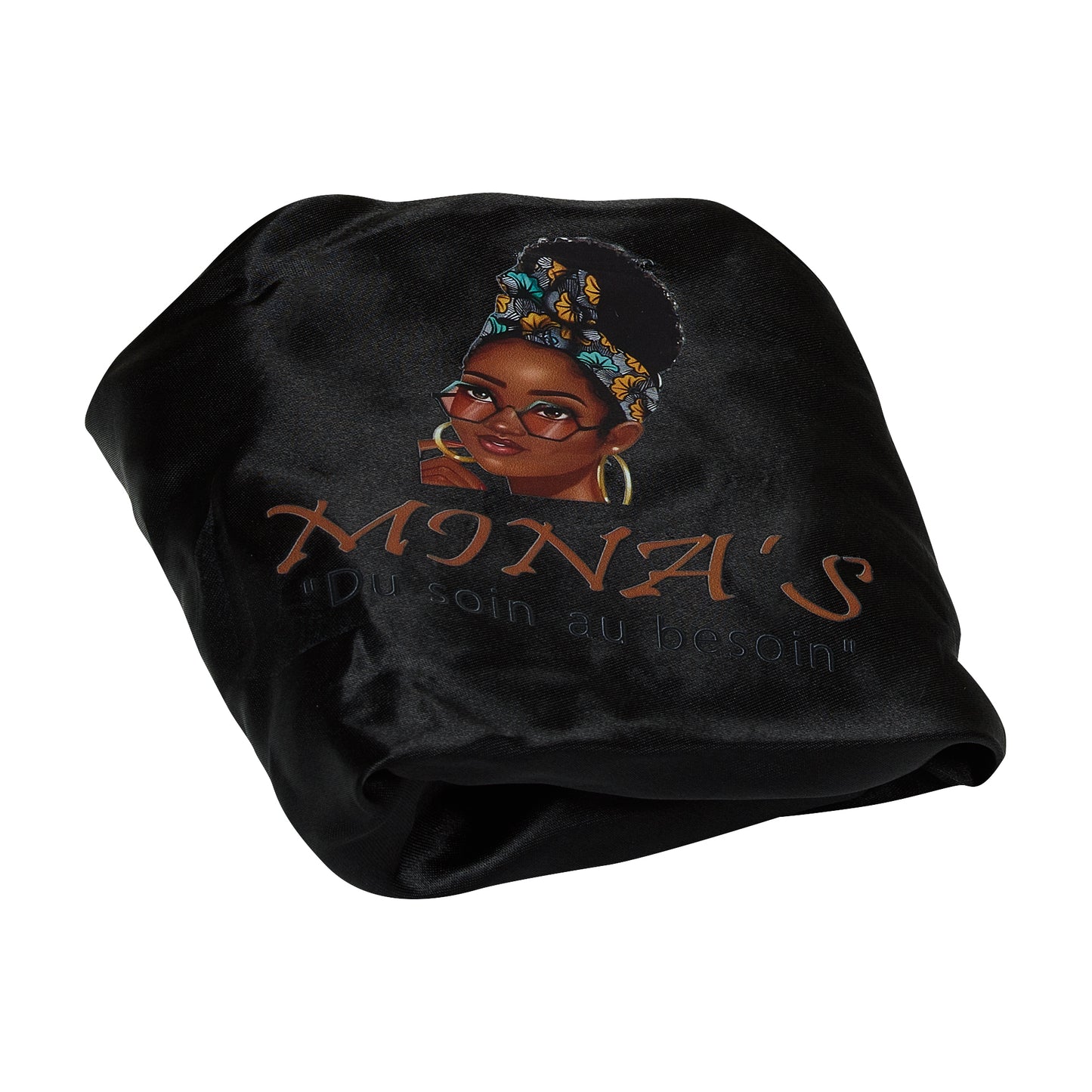 Bonnet en satin – Extra large, double couche, réversible, réglable, pour cheveux